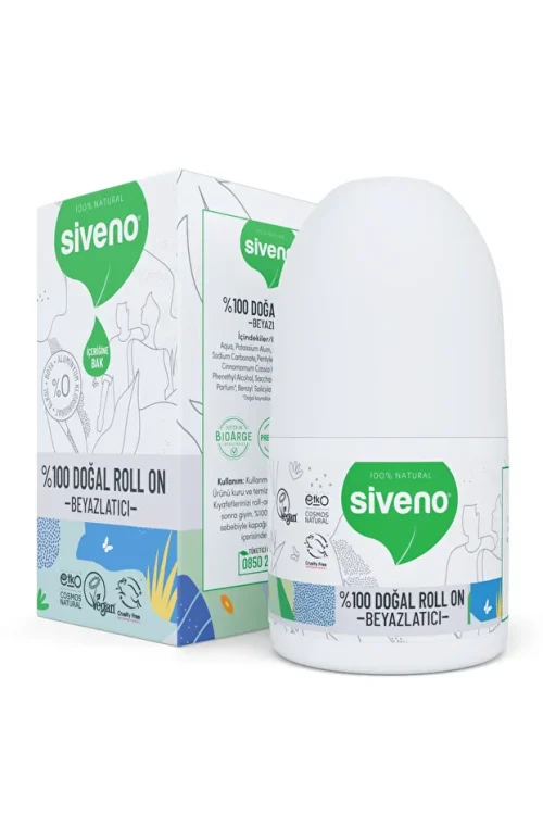 دئودورانت ۱۰۰٪ طبیعی با اثر سفیدکنندگی Siveno-50ml