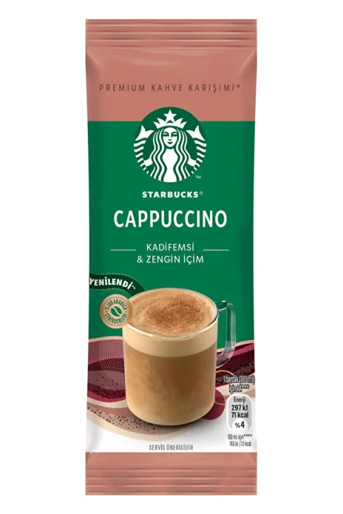 کاپوچینو استارباکس 18 گرمی × 10 بسته – starbucks