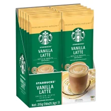 لاته وانیلی استارباکس ۲۱.۵ گرمی × ۱۰ بسته -Starbucks
