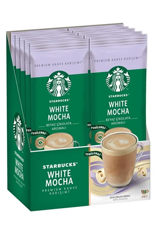 موکای سفید استارباکس،  ۱۰ عددی×۲۴ گرمی- Starbucks